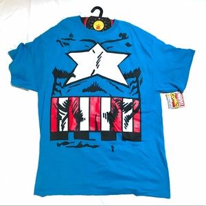 Captain America Rubie’s T Shirt New XL 44-46